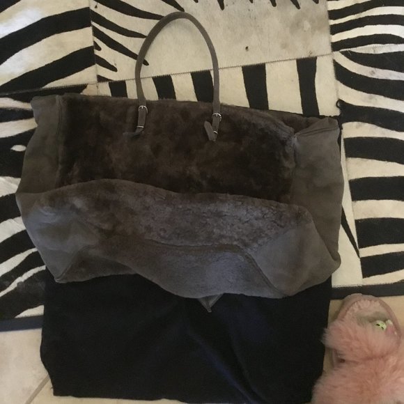 Balenciaga 2015 collection Shearling motorcycle bag  Bag new - Picture 5 of 5